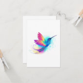 Exotic Rainbow Hummingbird Kaart (Voorkant / Achterkant in situ)