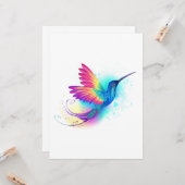 Exotic Rainbow Hummingbird Kaart (Voorkant / Achterkant in situ)