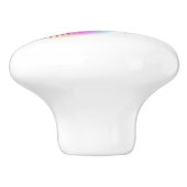 Exotic Rainbow Hummingbird Keramische Knop (Zijkant)