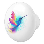 Exotic Rainbow Hummingbird Keramische Knop (Rechts)