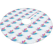 Exotic Rainbow Hummingbird Kerstboom Rok (Gekanteld)