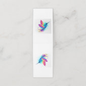 Exotic Rainbow Hummingbird Klantenkaartje (Buitenkant ongevouwen)
