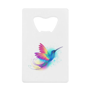 Exotic Rainbow Hummingbird Kredietkaart Flessenopener