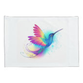 Exotic Rainbow Hummingbird Kussensloop (Achterkant-Rechts)