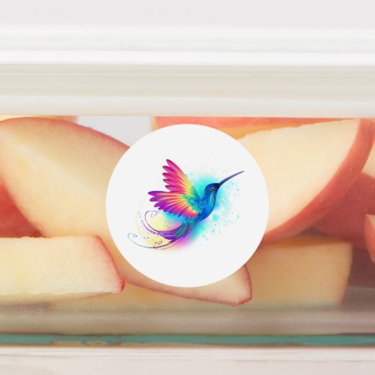 Exotic Rainbow Hummingbird Labels (Aangebracht)