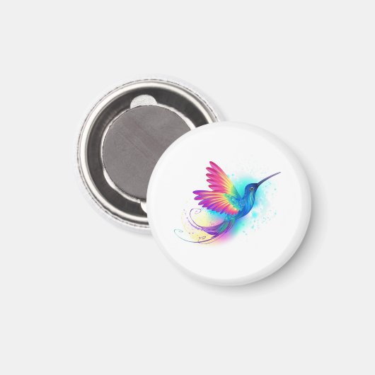 Exotic Rainbow Hummingbird Magneet (Voorkant / Achterkant)