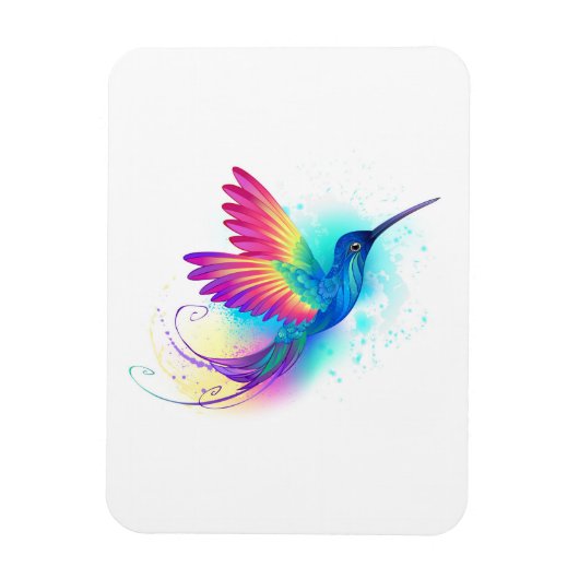 Exotic Rainbow Hummingbird Magneet (Verticaal)