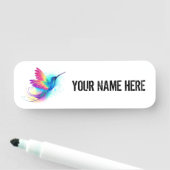 Exotic Rainbow Hummingbird Naamplaatje (In situ)