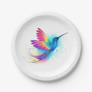 Exotic Rainbow Hummingbird Papieren Bordje