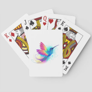 Exotic Rainbow Hummingbird Pokerkaarten