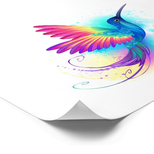 Exotic Rainbow Hummingbird Poster (Hoek)
