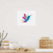 Exotic Rainbow Hummingbird Poster (Keuken)
