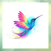 Exotic Rainbow Hummingbird Raamsticker (Vel 3)