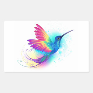 Exotic Rainbow Hummingbird Rechthoekige Sticker
