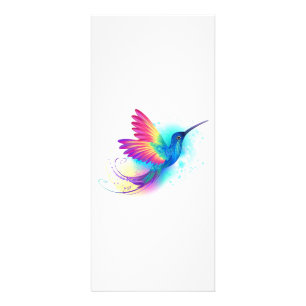 Exotic Rainbow Hummingbird Reclamekaart