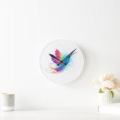 Exotic Rainbow Hummingbird Ronde Klok (Huis)