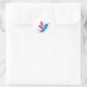 Exotic Rainbow Hummingbird Ronde Sticker (Tas)