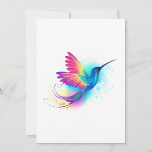 Exotic Rainbow Hummingbird Save The Date