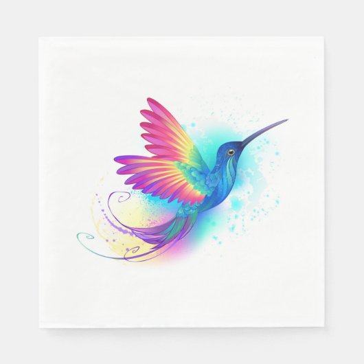 Exotic Rainbow Hummingbird Servet (Voorkant)