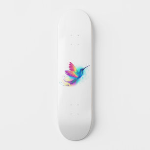Exotic Rainbow Hummingbird Skateboard