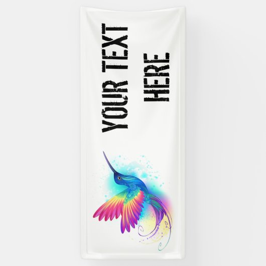 Exotic Rainbow Hummingbird Spandoek (Verticaal)