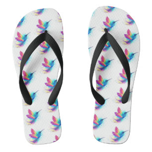 Exotic Rainbow Hummingbird Teenslippers