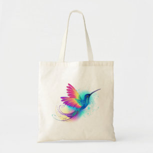 Exotic Rainbow Hummingbird Tote Bag