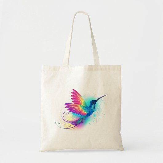 Exotic Rainbow Hummingbird Tote Bag (Voorkant)