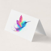 Exotic Rainbow Hummingbird Visitekaartjes (Achterkant)