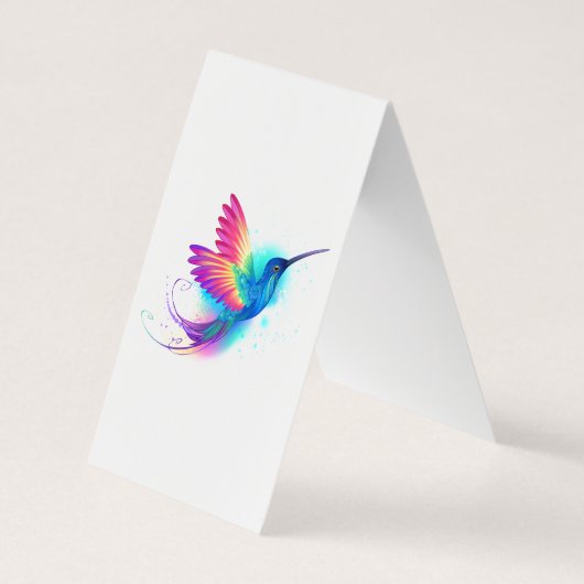 Exotic Rainbow Hummingbird Visitekaartjes (Achterkant)