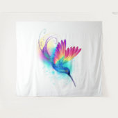 Exotic Rainbow Hummingbird Wandkleed (Voorkant (horizontaal))