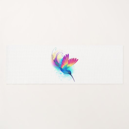 Exotic Rainbow Hummingbird Yogamat (Voorkant (horizontaal))