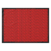 Exotic Red Black Animal Stripe Pattern personalise Tafelkleed (Voorkant (Horizontaal))