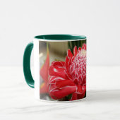 Exotic red torch ginger flower cup! mok (Voorkant links)