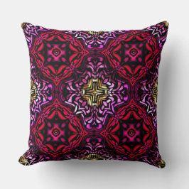 Exotic Rich Red Pattern Sierkussen