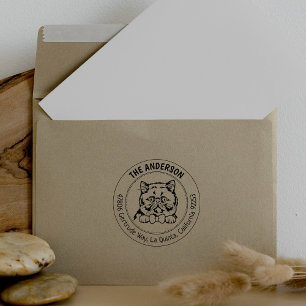 Exotic Short Hair Cat Retouradres Rubberstempel