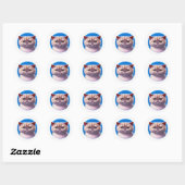 Exotic Shorthair Cat Ronde Sticker (Vel)