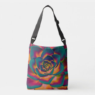 "Exotic Succulent Pop Art" Crossbody Tas