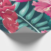 Exotic Summer Floral Cadeaupapier (Hoek)