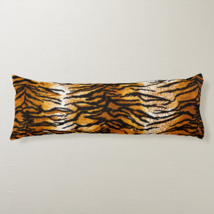 Exotic Tan & Gold Tiger Print Body Pillow Lichaamskussen