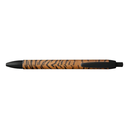 Exotic Tiger Stripe Pattern Zwarte Inkt Pen (Achterkant)