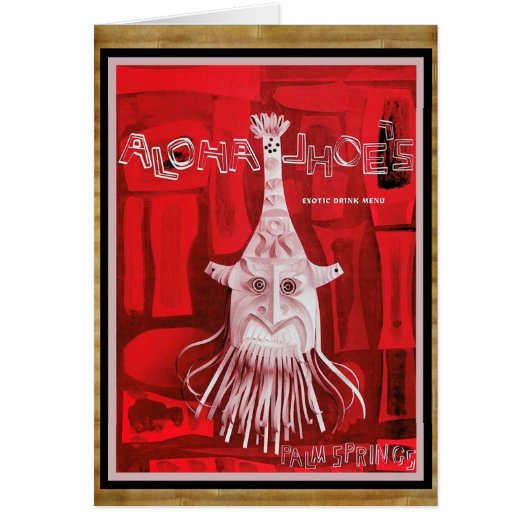 Exotic Tiki menukunst! (Voorkant)