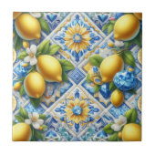 Exotic Tile Accents | Morrocan Mediterranean Lemon Tegeltje (Voorkant)