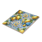 Exotic Tile Accents | Morrocan Mediterranean Lemon Tegeltje (Zijkant)