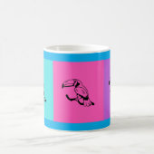 Exotic Toucan Illustration Multi-Color Coffee Mug (Centre)