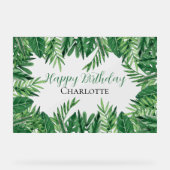 Exotic Tropical Feuille verdure fête d'anniversair (Recto)
