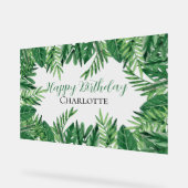 Exotic Tropical Feuille verdure fête d'anniversair (Angle)