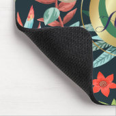 Exotic Tropical Floral Paradise Monogram Muismat (Hoek)