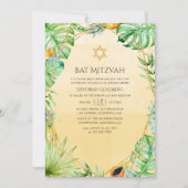 Exotic Tropical Geometric Bat Mitzvah Kaart (Voorkant)