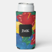 Exotic Tropical Hibiscus - Monogram (Seltzer Achterkant)